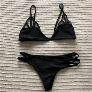 Cheeky black bathing suit